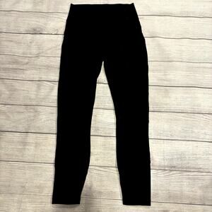 Lululemon In Movement 7/8 Tight Everlux 25" Black Legging Women Size 6